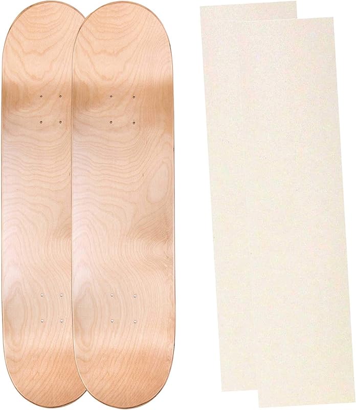 Blank Deck with Color Grip Tape, Set of 2