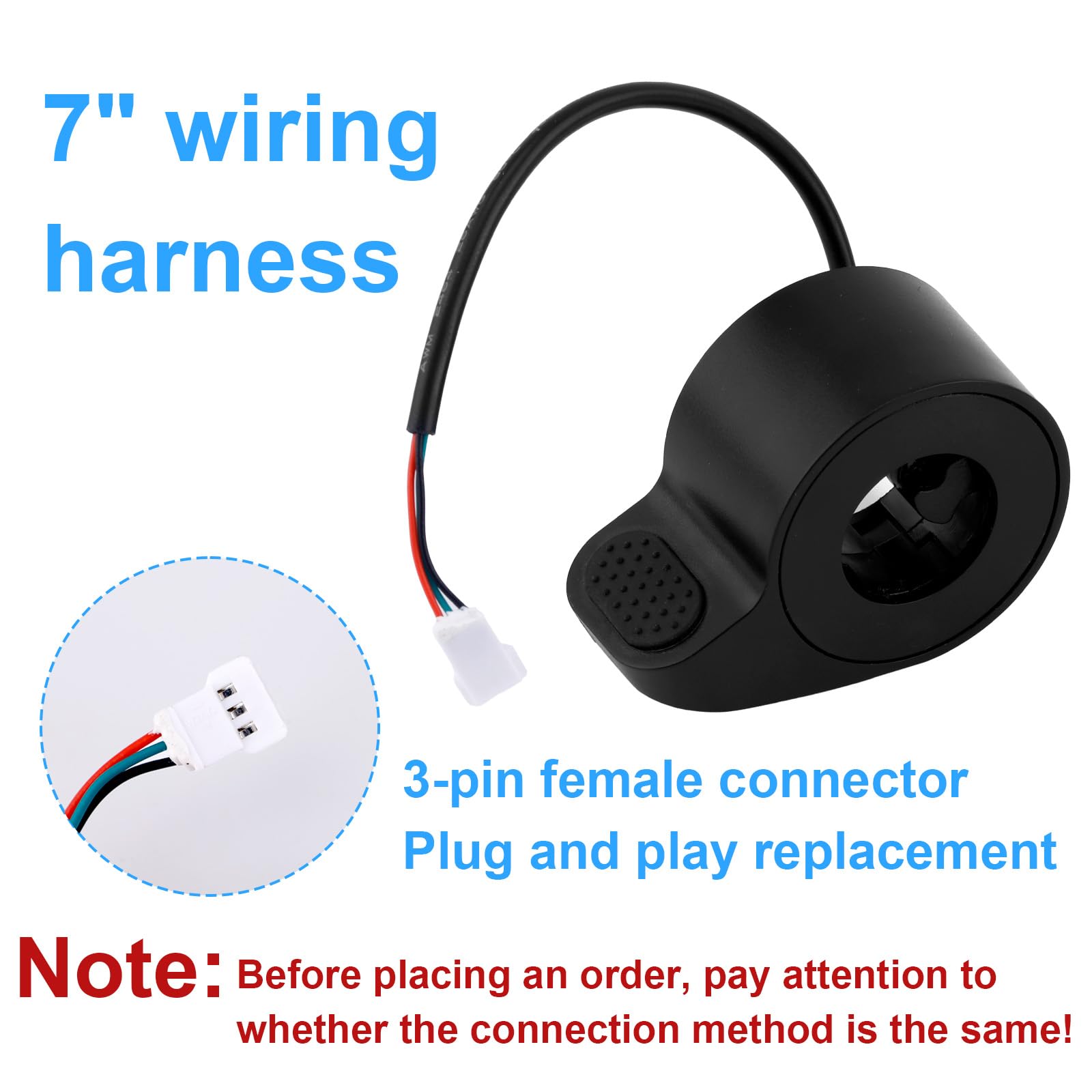 Acceleratore Pollice Ricambio Monopattino Elettrico, Facile Installazione Acceleratore Monopattino Elettrico Compatibile con GOTRAX GXL V2 per Accessori per Gotrax