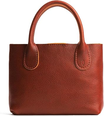 Portland Leather Goods Raindrop Crossbody Bag Leather Purse w/Carrying Handles Handmade from the Finest Full-Grain Hides