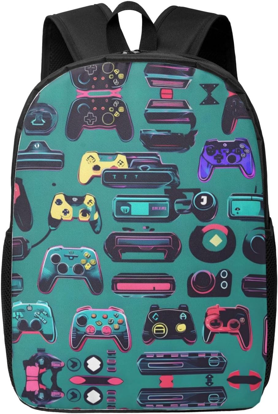 Gaming Controller Patterns Print Travel Backpack Carry On Flight Approved-Laptop Backpack-Perfect Personal Item Travel Bag