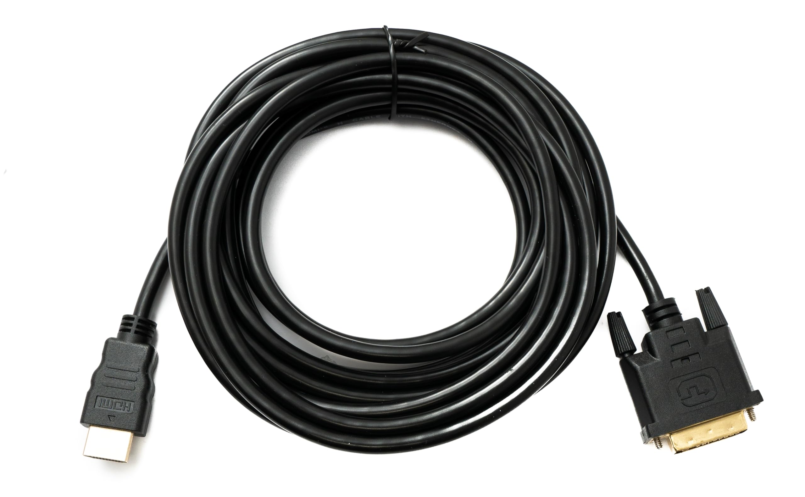 System-S Kabel DVI D 5 m 24 + 1 wtyczka do HDMI 1.4 standardowa wtyczka pozłacana 2K 30 Hz Full HD 144 Hz