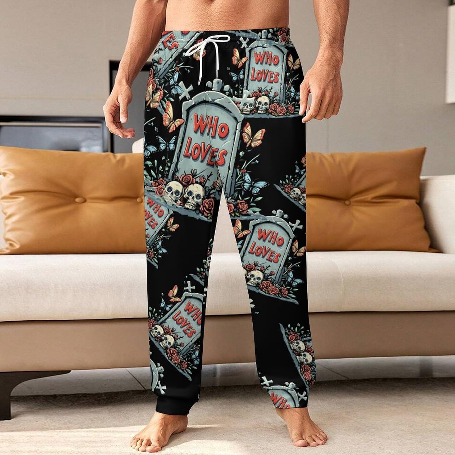 Horror Lover Day of The Dead Men's Pants Athletic Workout Sweatpants Jogger Casual Pant for Sports Home