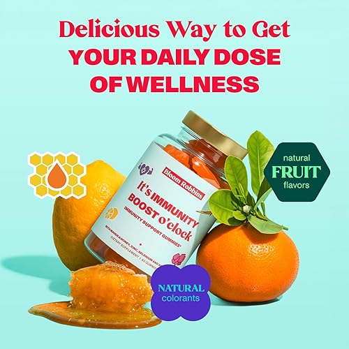 Miniatura 3 de Gomitas de vitamina C para adultos, gomitas de vitamina C de alta dosis con miel de manuka, sin OMG, 60 gomitas de vitaminas C, gomitas de apoyo