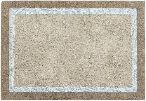 Miniatura 3 de Madison Park Amherst - Alfombras de baño 100 % algodón, ultra suaves, antideslizantes, absorbentes, de secado rápido, 20 x 30 pulgadas, color marrón