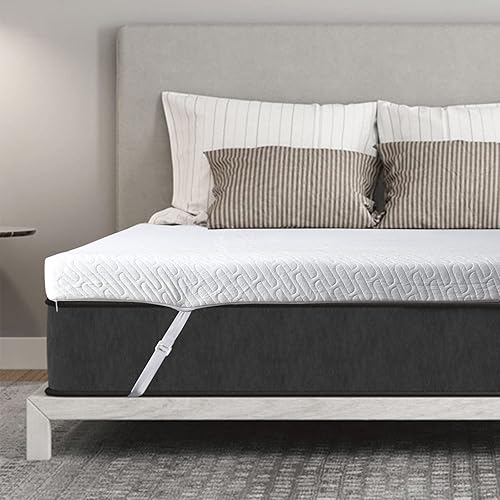3 Inch Gel Memory Foam Mattress Topper Full Size High Density Cooling Pad Pressure Relief Bed Topper (with Removable & Washable Bamboo Cover)
