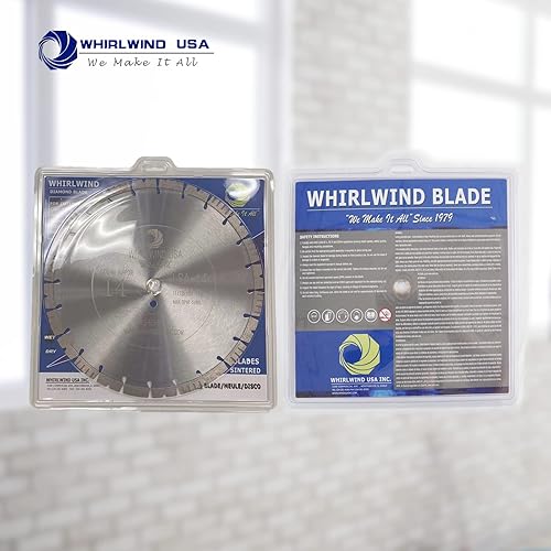 Miniatura 5 de Whirlwind USA LSS Versión mejorada Hoja de sierra de diamante de 14 pulgadas, corte seco o húmedo para mampostería de ladrillo de piedra de