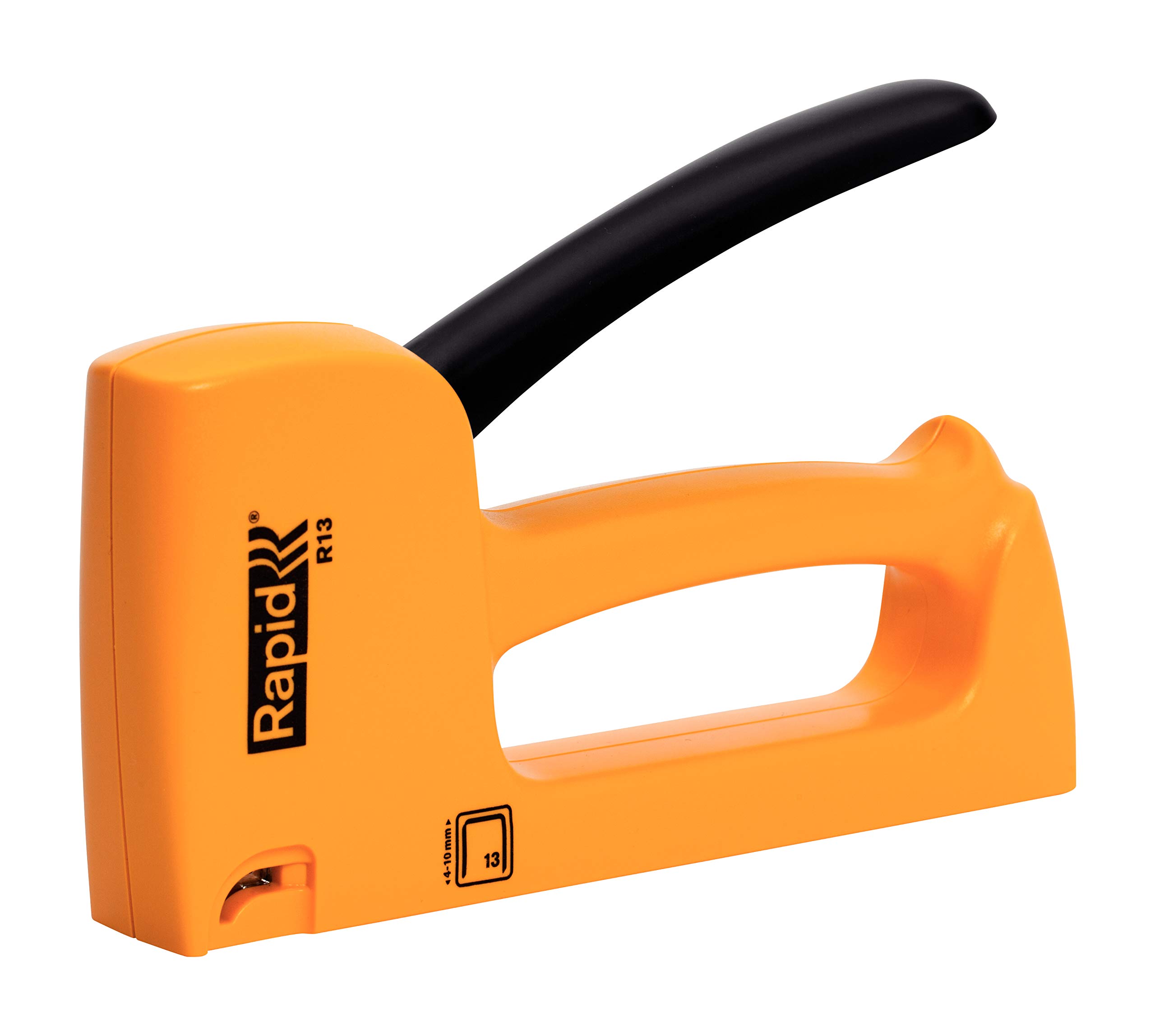 Rapid - Agrafeuse R13 pour Agrafes N°13, Agrafeuse Manuelle pour Tissus d'Ameublement, Poignée Ergonomique & Mécanisme 100% Acier, Fabriqué en Suède (20443950), Orange