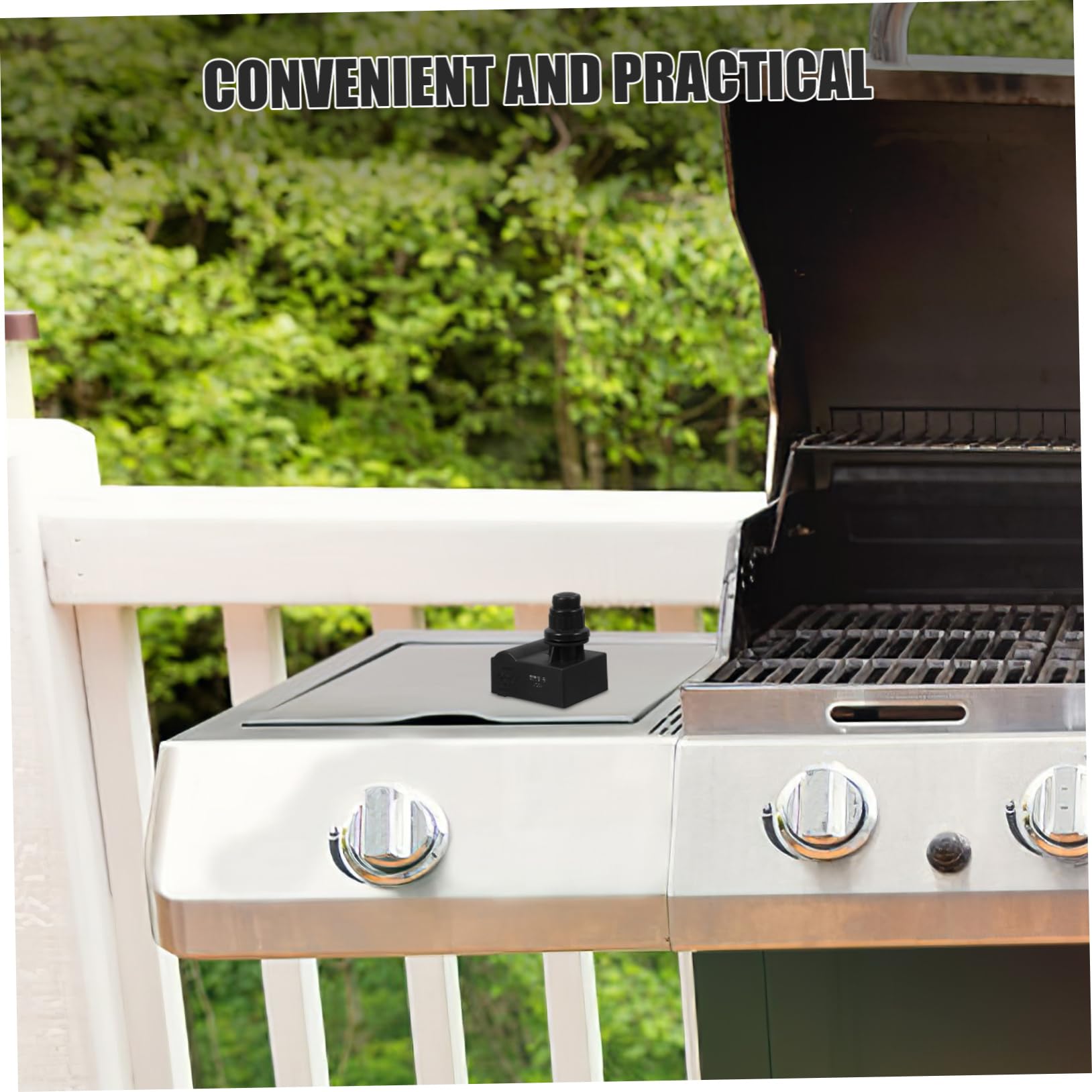 Housoutil Grillstartknopf Zündknopf für Elektrogrill, Schwarz, Abs