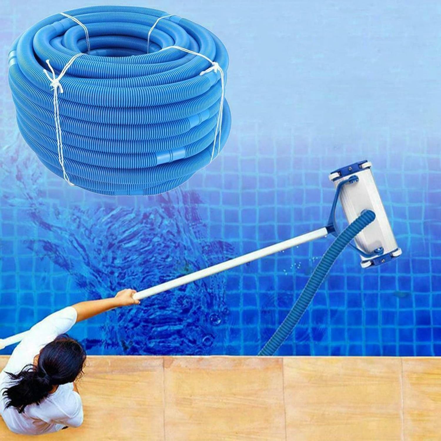 6pcs 6. Swimming Pool Vacuum Cleaner Hose Suction Swimming Replacement Pipe Swimming Pool Cleaning Hose