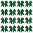 16PCS 8 Large Cheer Hair Bows Ponytail Holder Elastic Band Handmade for Cheerleading Teen Girls College Sports (Forest Green, 1 Count (Pack of 16))