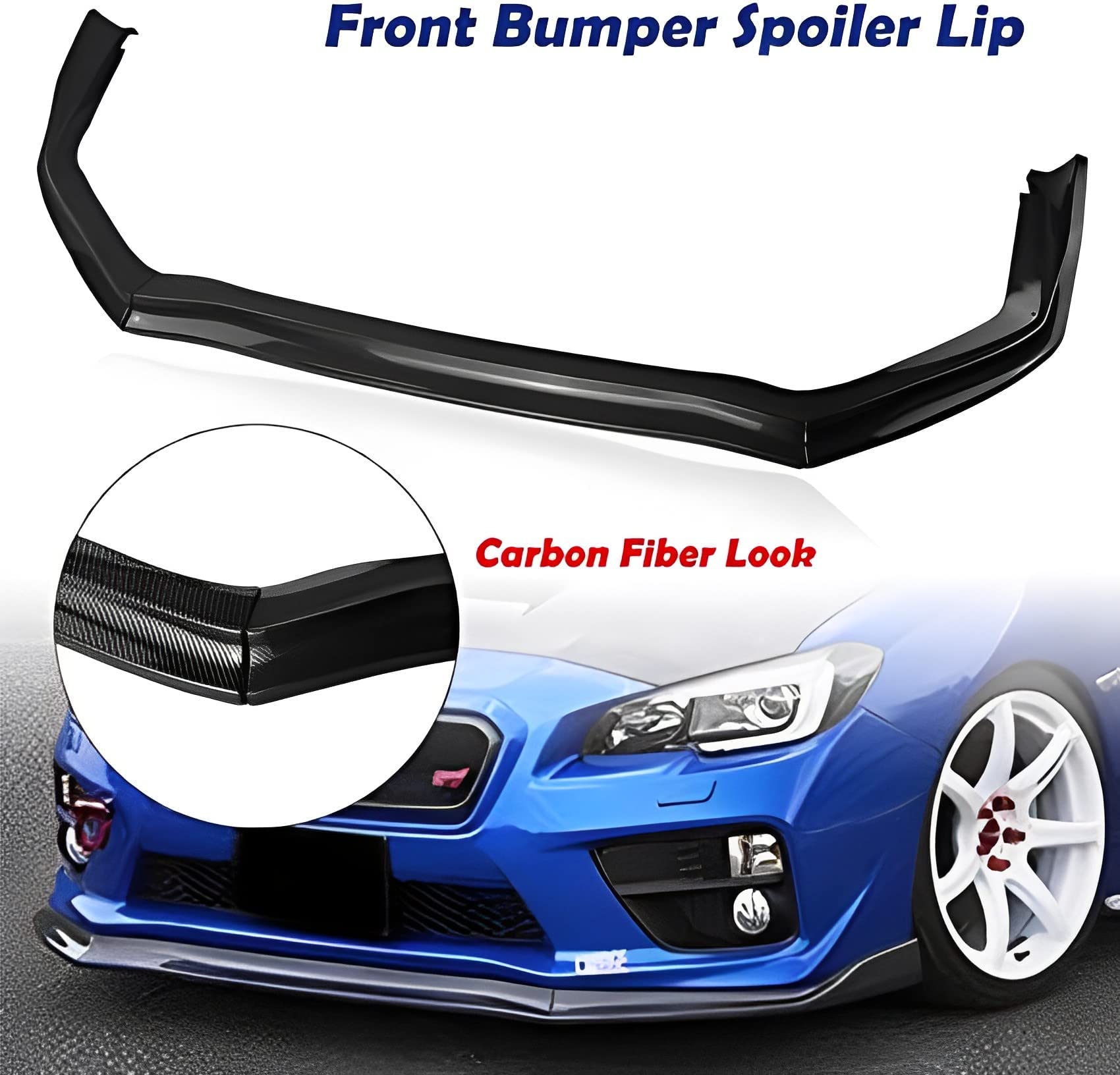 Spoiler Paraurti Anteriore In ABS Stile Carbonio Blu – Per BMW X1, X3, X4, X5, X6, Migliora Aerodinamica E Look