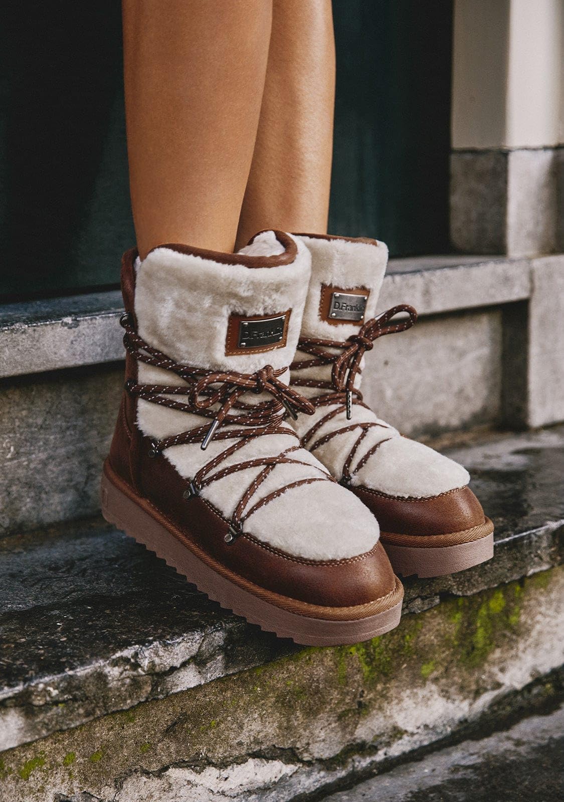D.Franklin Buty Australijskie Damskie Nordic Trk Fur w kolorze camel - Buty Damskie - Moda Casual - Rozmiar (42) - Model nordic-trk