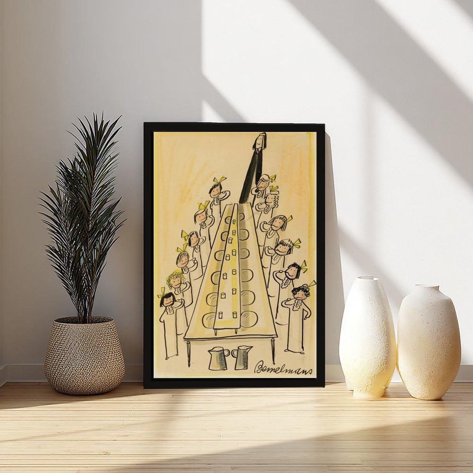 WCYB Madeline Ready for Bed – Ludwig Bemelmans Vintage książka dla dzieci – klasyczna książeczka z opowieściami, wydruki sceniczne, plakaty, obrazy na płótnie, sztuka ścienna, do biura, L