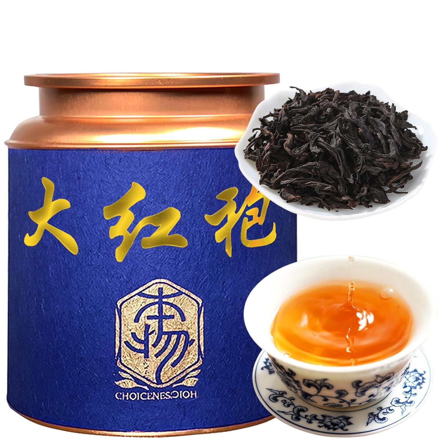 CHADUO Dahongpao Oolong Tea Loose Leaf Wuyi Da Hong Pao Big Red Robe Oolong Tea Fujian Wuyi Mountain Core Area Natural Orchid Fragrance Grade AAA大红袍 4.23oz/120g 花香型 大红袍乌龙茶 武夷岩茶