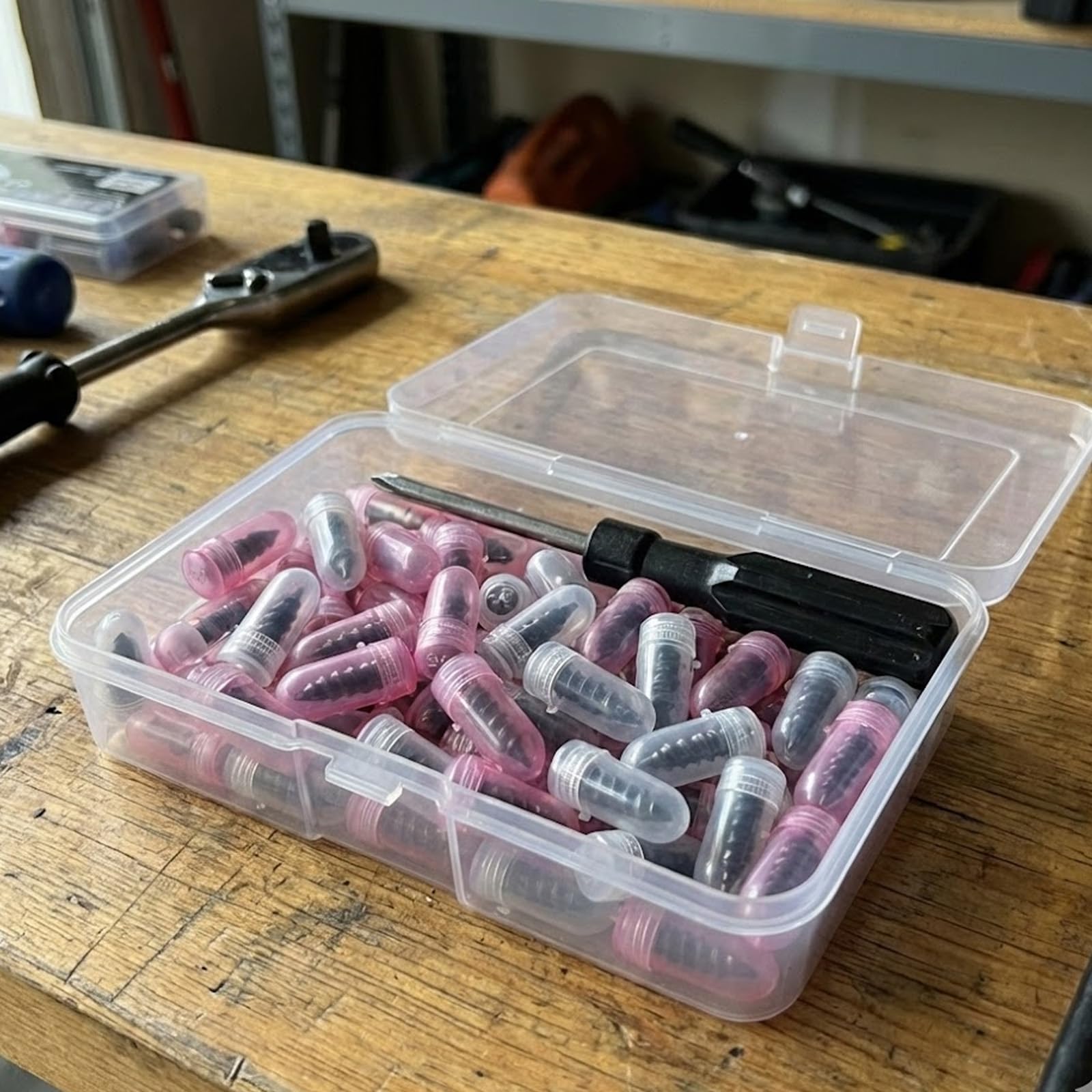 Jetstream 60 Piezas Clavos de Reparación de Neumáticos al Vacío, Clavo de Goma para Neumáticos, Incluye Destornillador, Adecuado para Automóviles, Motocicletas y Bicicletas (30S, 30L) — view 6