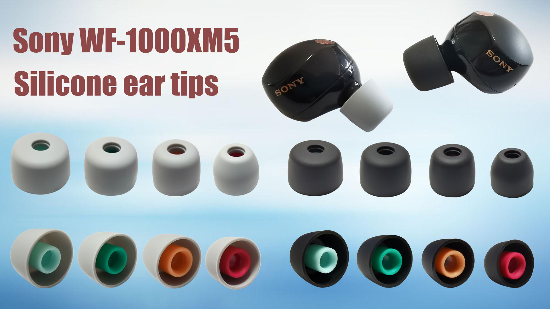 Amazon.com: Luckvan Soft Silicone Ear Tips for Sony WF-1000XM5