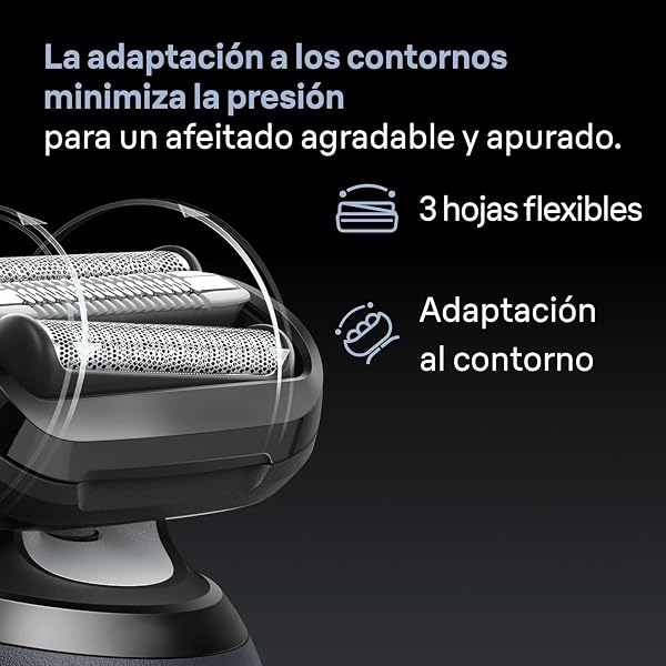 Braun Afeitadora Eléctrica Hombre Series 6, Máquina De Afeitar En Seco Y En Mojado, 2 Modos De Afeitado, 60 Min De Uso, Carga Rápida, Recortadora De Precisión, Estuche De Viaje, 62-G1200SI, Gris - 3
