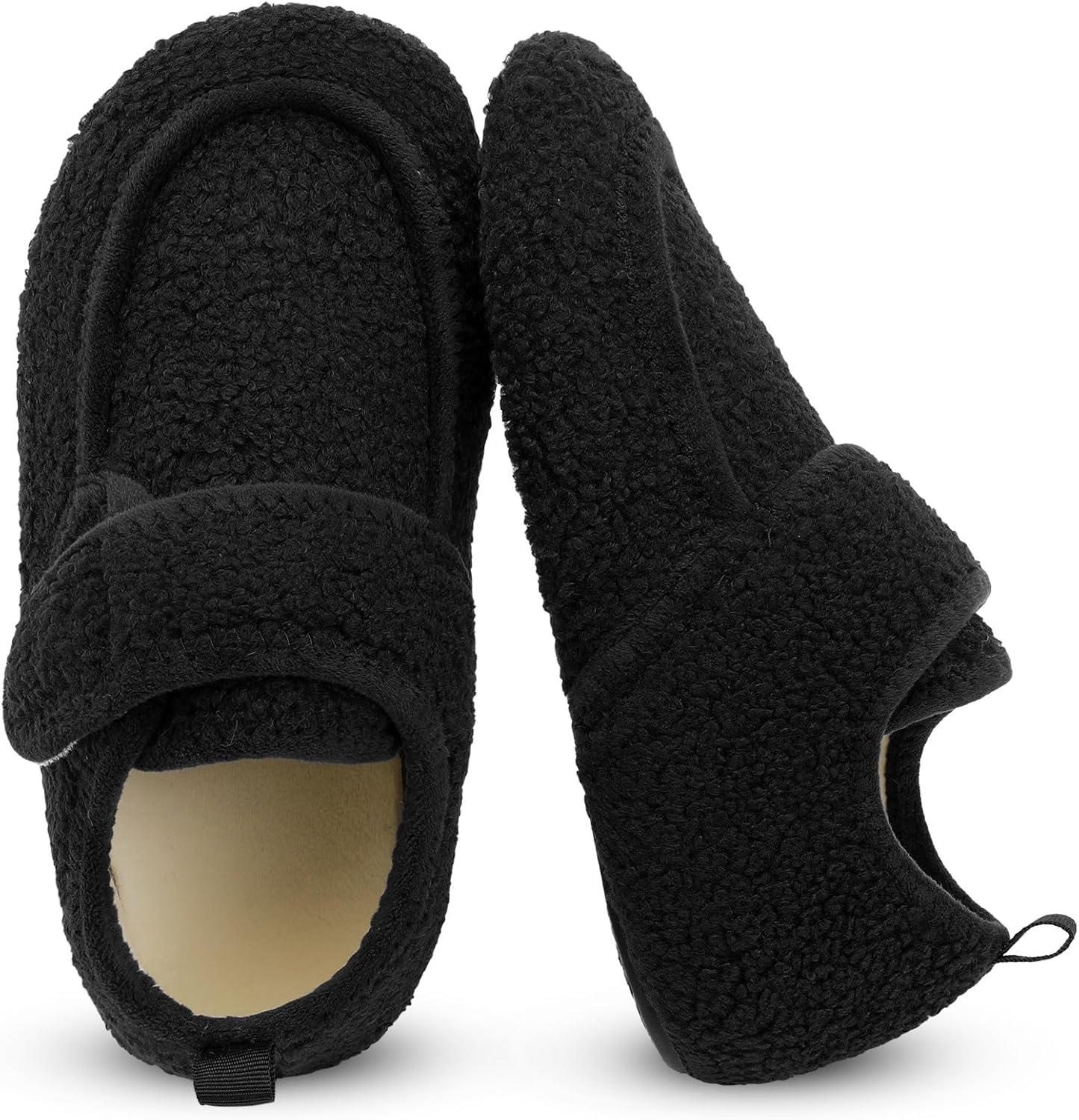 BARERUN Womens Mens Slippers Diabetic House Slippers for Women Men Wide Indoor Slip on Barefoot Adjustable Orthopedic Neuropathy Arthritis Edema Plantar Fasciitis Slipper Socks - Image 7