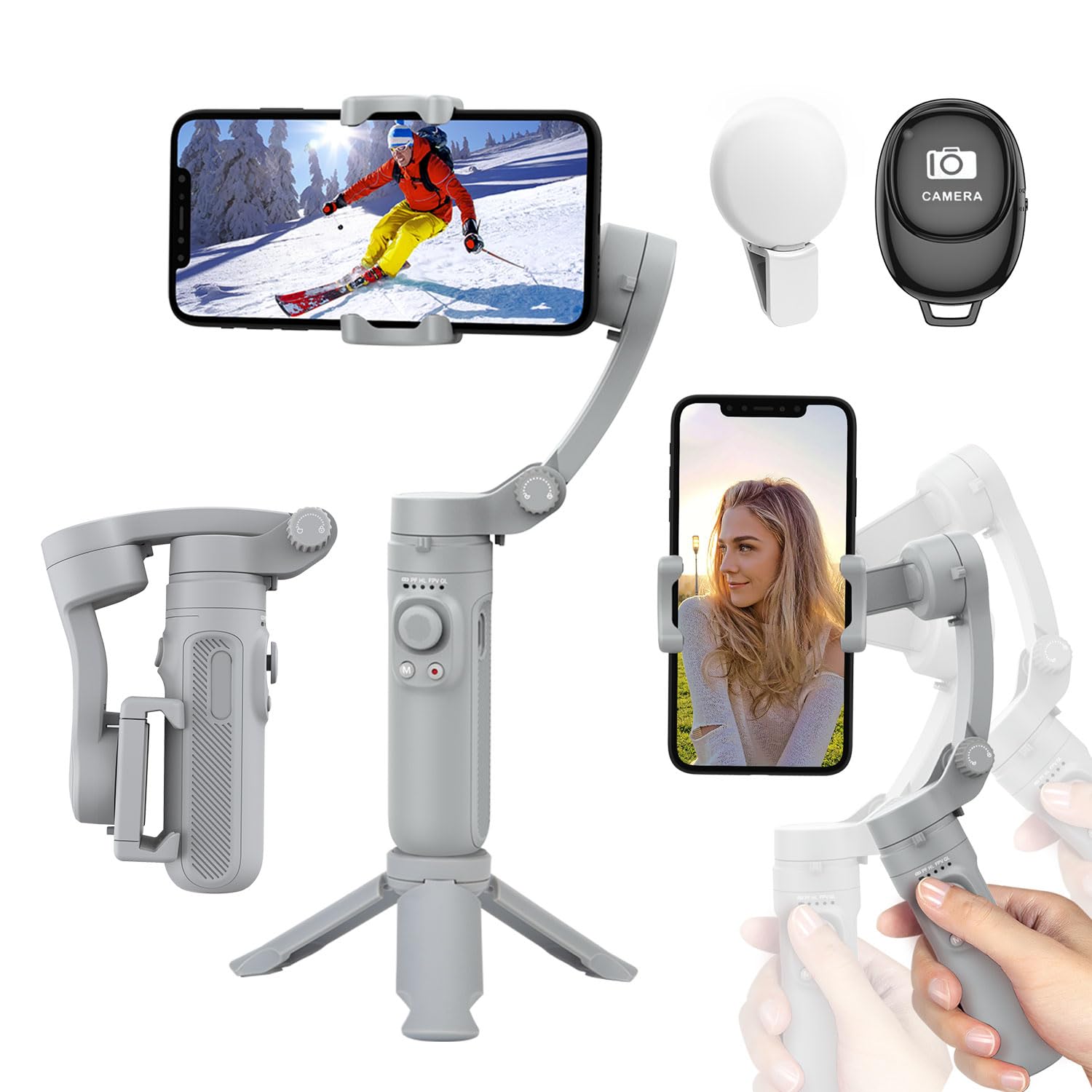 Isteady V3 Zhi Yun Smooth Q3 Estabilizador De Cardán De Mano De 3 Ejes Para  Smartphone, Cardán Plegable Con Hohem Isteady V3