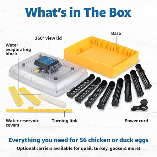 Miniatura 10 de Brinsea Ovation 56 EX Incubadora de Huevos con Control Automático de Humedad y Giro de Huevos para Incubar 56 Huevos de Gallina, Pato, Otros Huevos