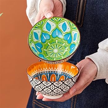 Amazon | HOHOUNCSYお茶碗 飯碗 6個セット 直径約12cm