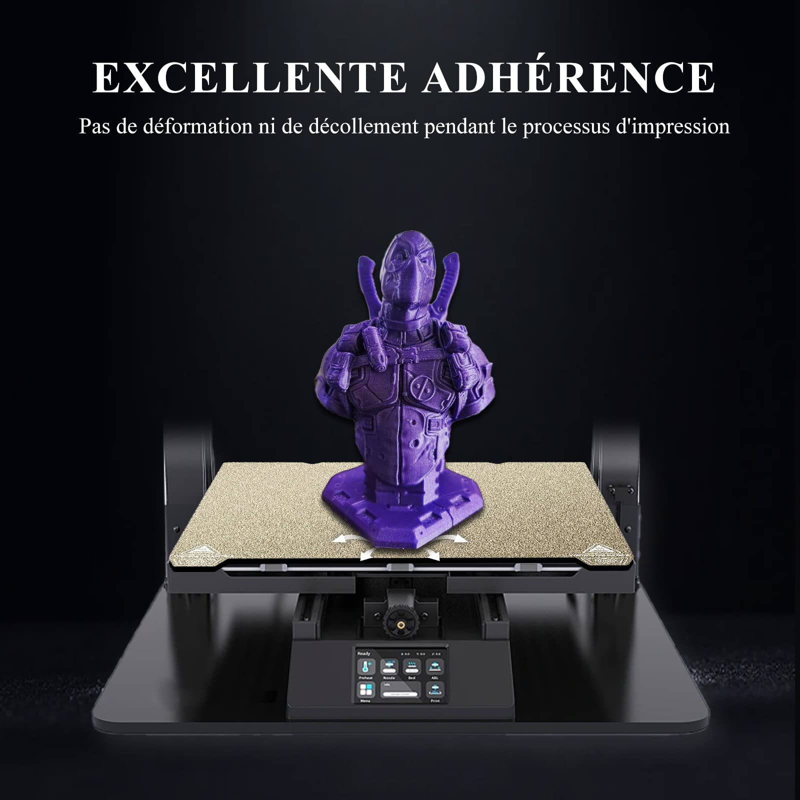 YOOPAI Plateau Ender 3 Double Face en PEI Texturé 235x235mm, PEI Plateforme Magnétique en Acier à Ressort pour Creality Ender 3/ Ender 3 Pro/Ender 3 V2/ Ender 3 S1/ Ender 3 Neo Imprimante 3D