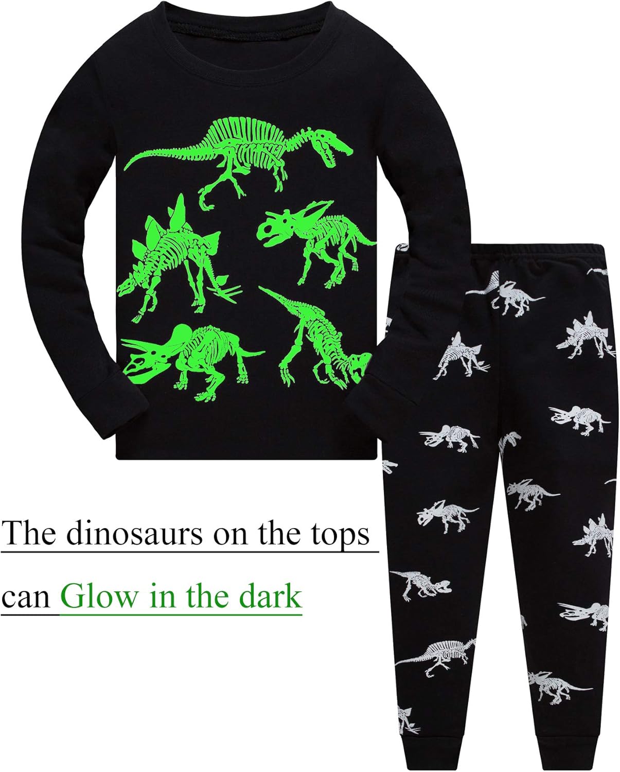 Akyzic Boys Pajamas Planet 100% Cotton Sleepwear Toddler Kids 2 Piece Long Sleeve Pjs 3-10 Years - Image 2