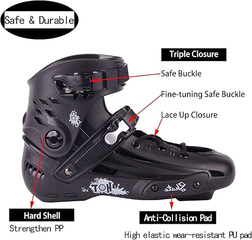 Miniatura 2 de Patines en línea, cuchillas profesionales de fitness para adultos, mujeres y hombres, patines de carreras de velocidad agresiva de 4 ruedas para