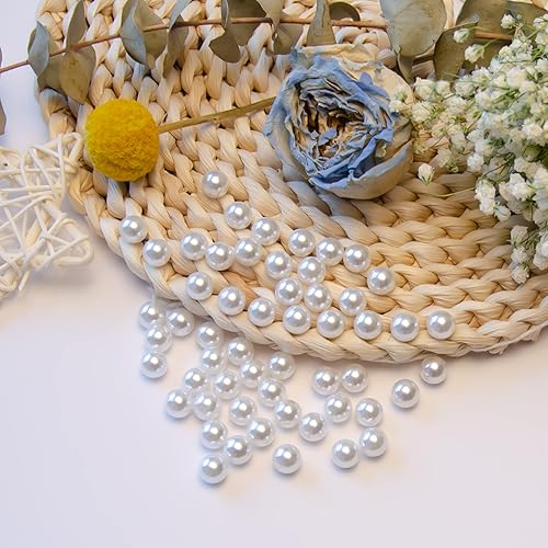Miniatura 4 de 500 perlas de 0.236 pulgadas sin agujero, perlas sueltas de color oscuro sin agujeros, perlas redondas sin agujero, perlas para manualidades, bodas,