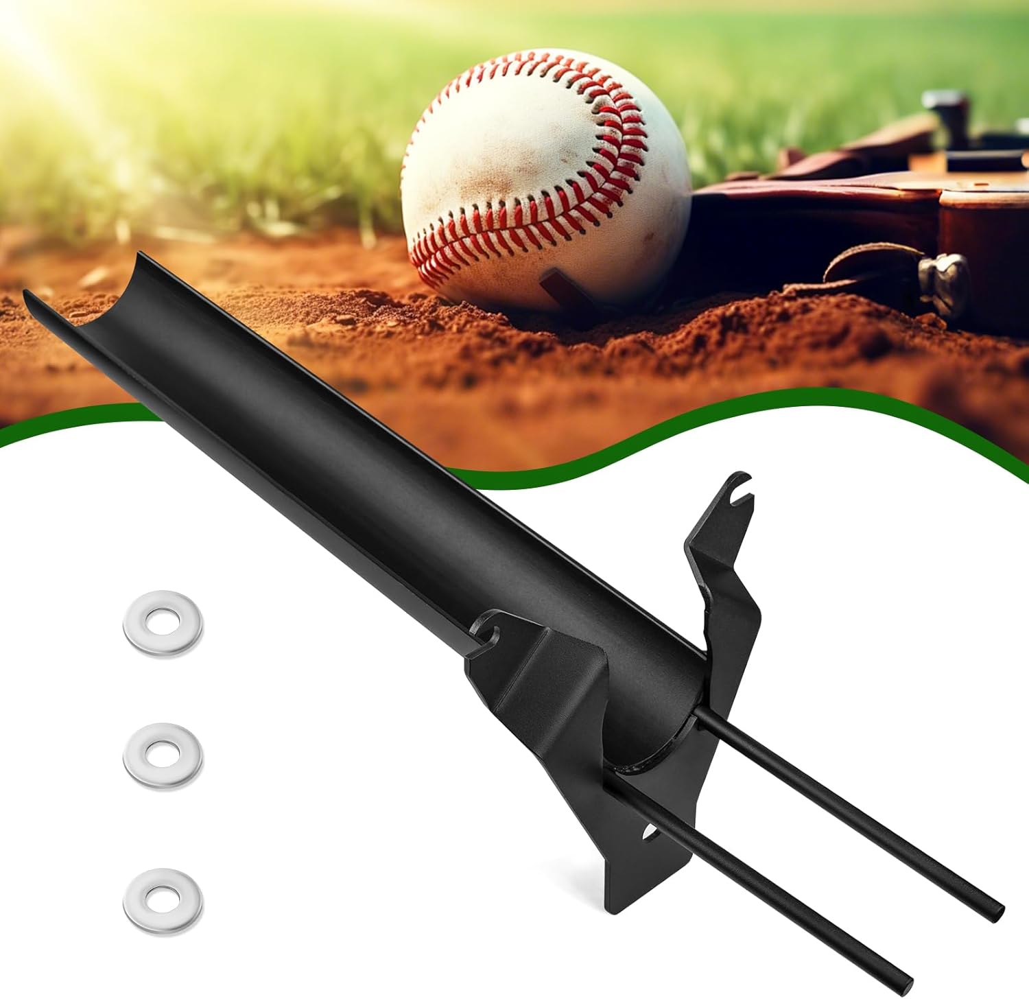 Extended Pitching Machine Chute Compatible with Hack Attack Pitching Machine, Timing Chute Attachment for Baseball Swing Training, Improve Timing for Batters