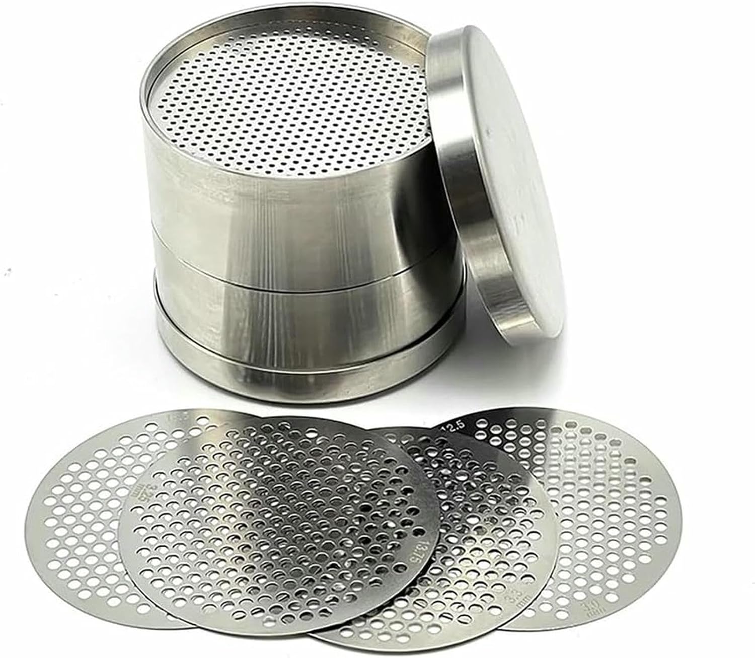 Portable Stainless Steel Diamond Sorting Sieve Plates – 80 Mm Precision Mesh Trays, Flat Durable Design for Jewelry Crafting & Professional Gem Sifting