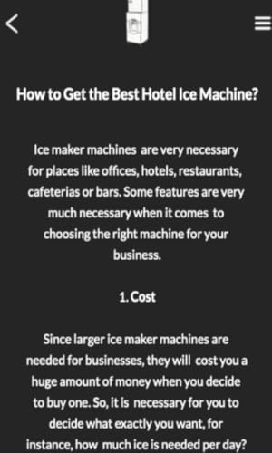 Hotel Ice Machine