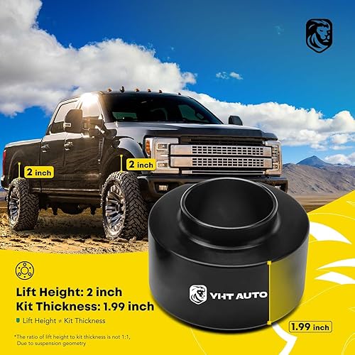 Miniatura 2 de YHTAUTO Kit de nivelación delantera o trasera de 2 pulgadas compatible con Jeep Cherokee 1984-2001, Grand Cherokee 1993-1998, Wrangler 1997-2006,