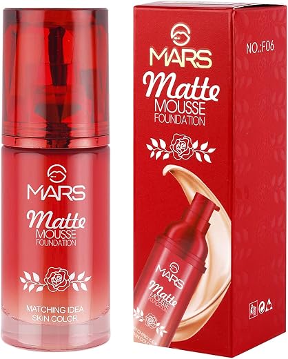 Matte Mousse Foundation Light Weight Waterproof F06 60ml (Shade 101-Ivory)(Pack of 1)