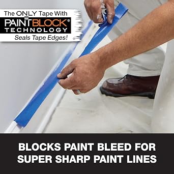 FrogTape ProGrade Blue Painter's Tape with PAINTBLOCK, 2 Wide, 3 Rolls