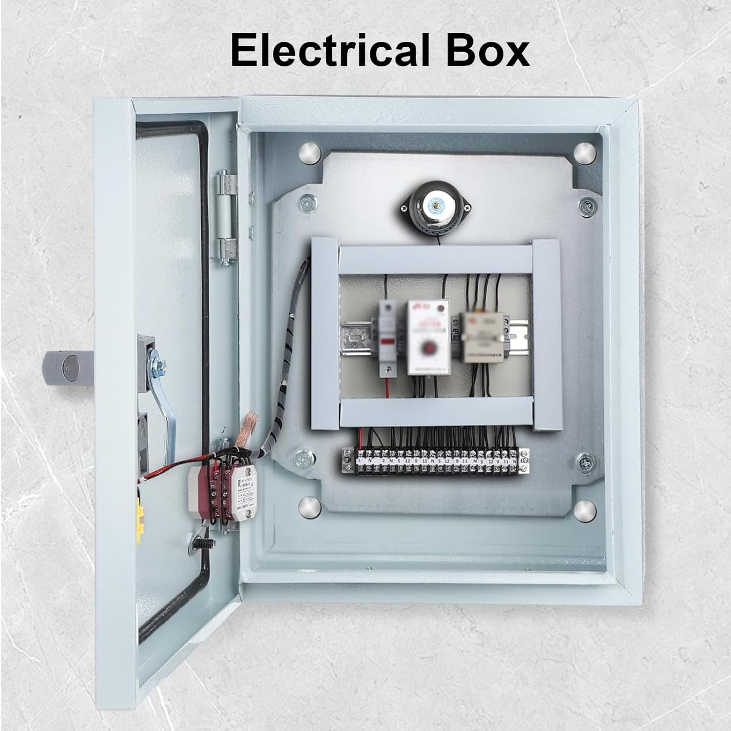 Outdoor Electrical Box Waterproof, Cold-Rolled Steel Enclosure, Indoor/Outdoor Electrical Enclosure Box, with Mounting Plate Weatherproof Anti-Rust and Anti-Corrosion(250x300x150mm)