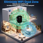 WiFi Extender, Aigital WiFi Booster, WiFi Repeater,WiFi Range Extenders for Home,Internet Wireless Signal Booster with Ethernet Port, Multiple Device Support, Quick Setup