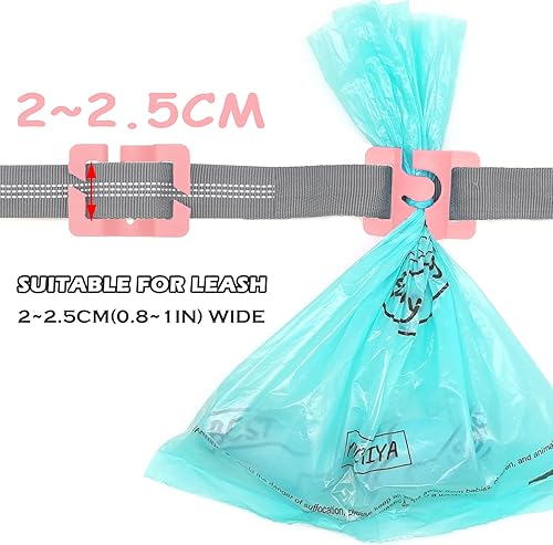 Miniatura 2 de Bolsas para excrementos de perro para correa básica, manos libres, bolsas de basura para mascotas, dispensador de correa, accesorios para pasear