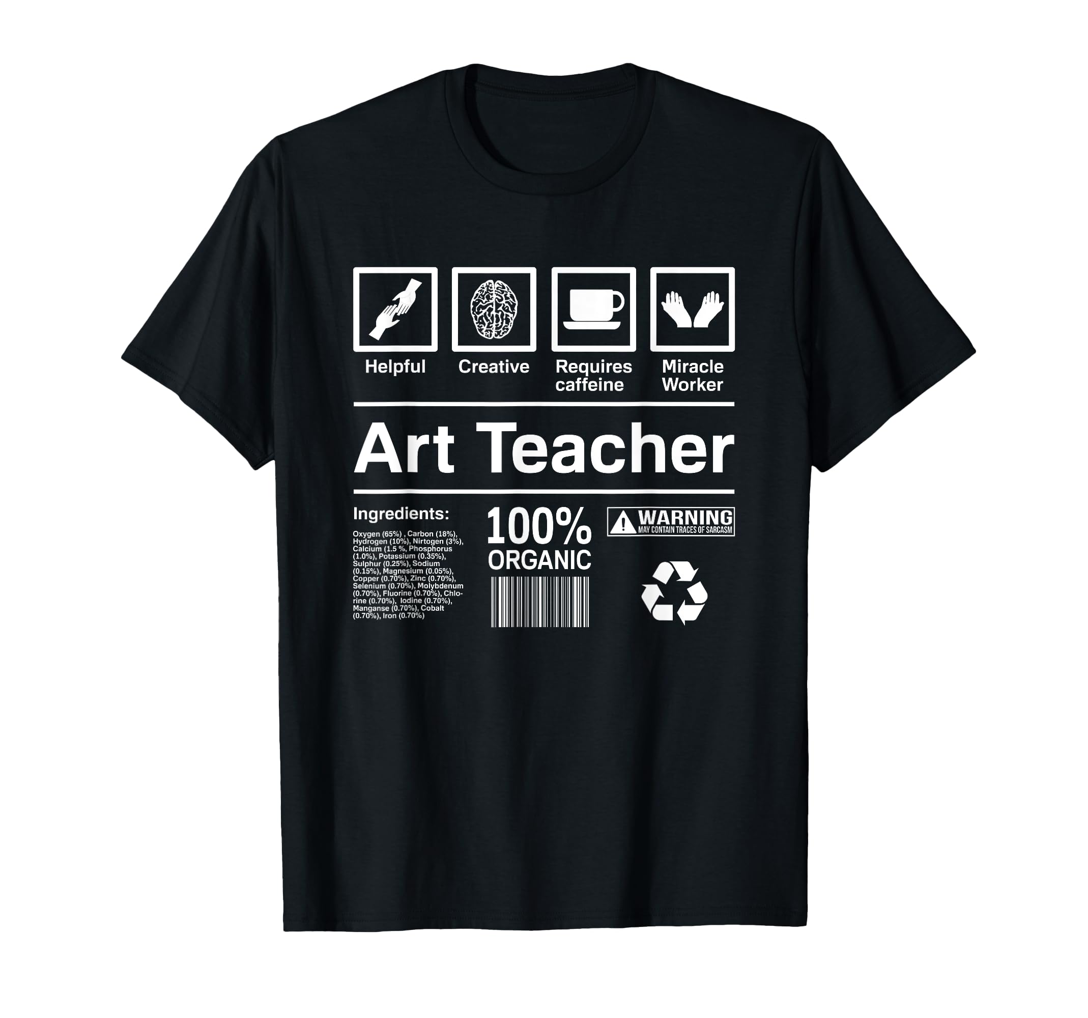 E-Z ApparelArt Teacher T-Shirt Funny Art Teacher Gift Men Women T-Shirt