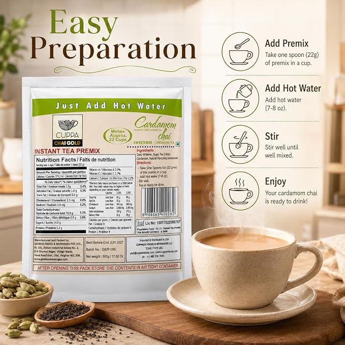 Té chai instantáneo en polvo 500 g miniatura 4