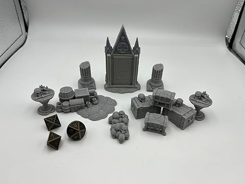 Miniatura 2 de Hautico Treasury Graveyard - Paisaje de terreno para miniaturas de 0.709-1.102 in Wargame, pintable (cementerio de tesorería 1)