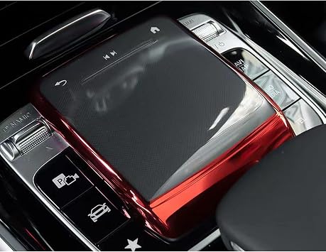 SHIFENG For Mercedes Benz AMG A B CLA GLE GLS GLB Class W177 W247 C118 W167 A180 A200 TPU Car Center Console Mouse Screen Protector Cover Red