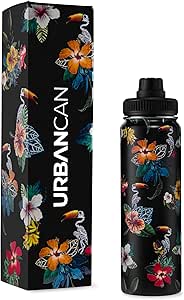 URBANCAN 1 Litre Insulated Water Bottle With Straw, Chug & Cap Lids - Drink In Style With Stainless Steel Water Bottles For Sports, Gym & Travel - Premium Double Walled Thermos - View #12