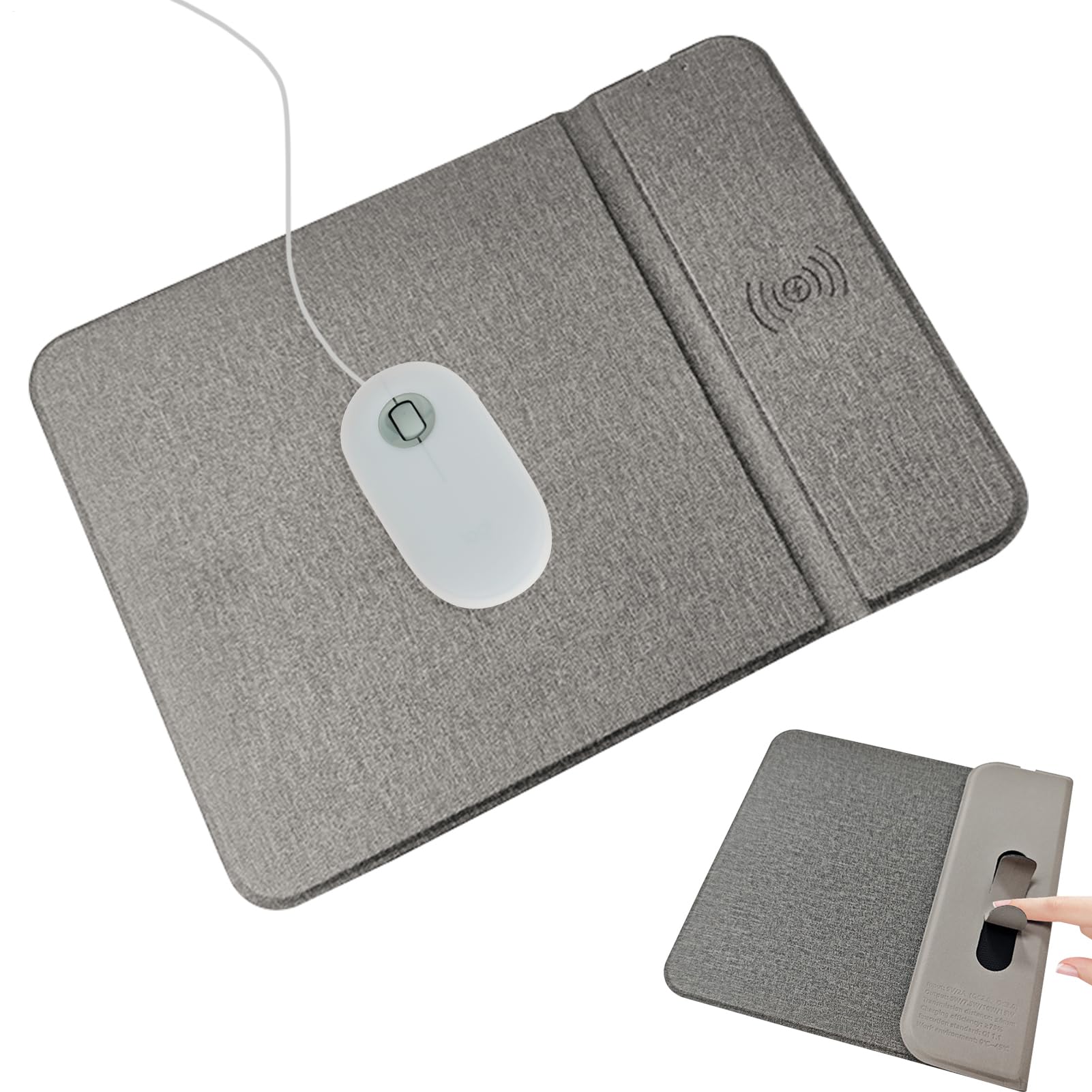 Alfombrilla de mouse de carga inalámbrica para evitar enredos de cables en tu computadora 8