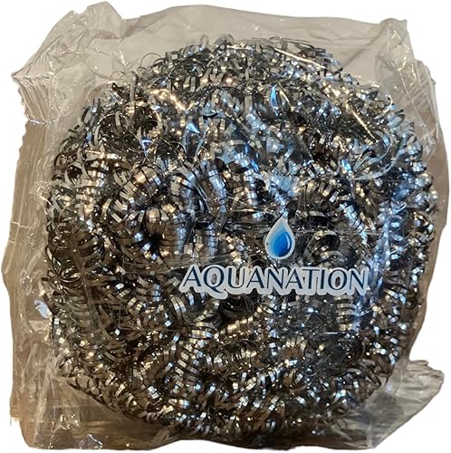 Miniatura 5 de AquaNation Estropajos de acero inoxidable de alta calidad [grandes de 1.76 oz] | Paquete de 12 unidades resistentes | Estropajos de lana de acero de