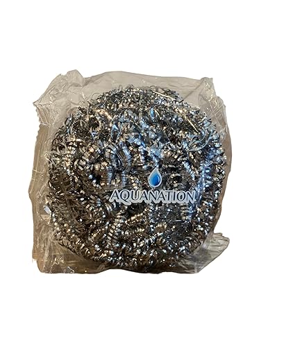 Miniatura 5 de AquaNation Estropajos de acero inoxidable de alta calidad grandes de 1.76 oz  Paquete de 12 unidades resistentes  Estropajos de lana de acero de