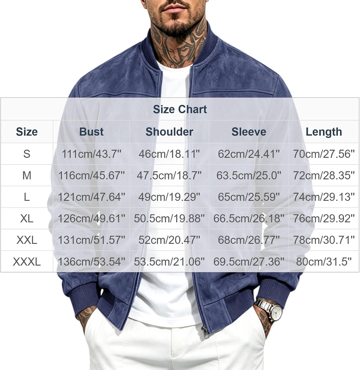 Mens Suede Bomber Jackets Casual Zip Up Lightweight Fall Coats