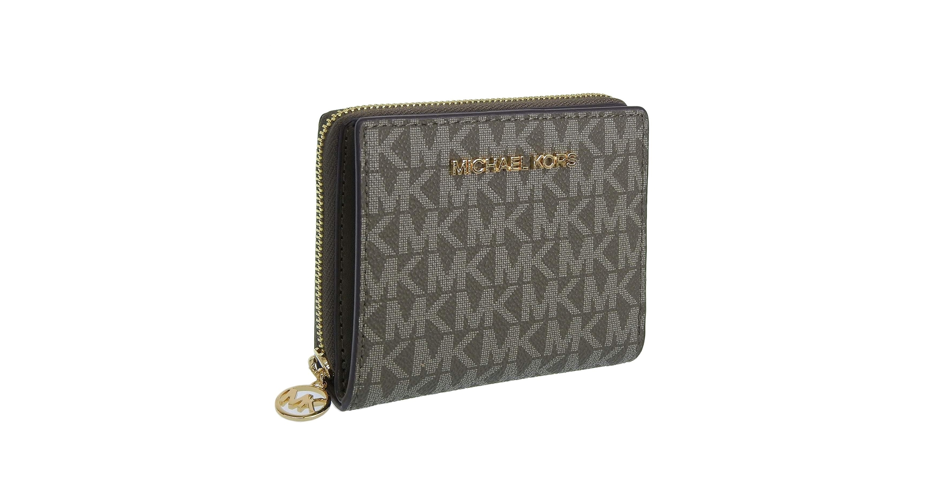 35 新品 MICHAEL KORS 折り財布　アマゾングリーン 二つ折り財布 Amazon | [Michael Kors] [マイケルコース] 財布 レディース 2