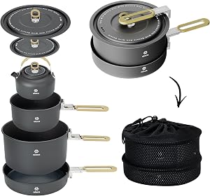 Alocs Camping Cookware Set