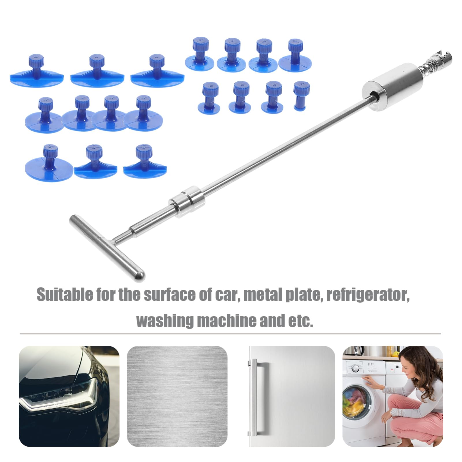 VALICLUD Herramientas Reparación Abolladuras Kit Coche Extractor Manual Sin Pintura Juntas